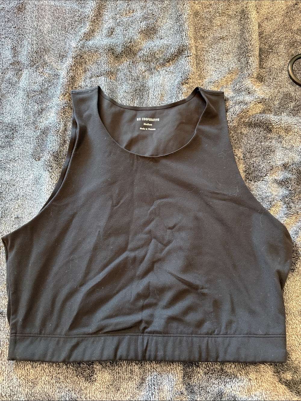 REI Cooperative Black Cropped Tank Top